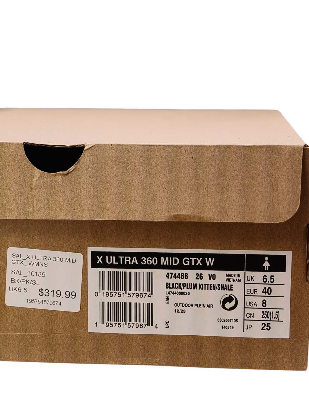 Salomon X Ultra 360 Mid GORE-TEX Women's Hiking Boots – Brand New – US 8 / EU 40