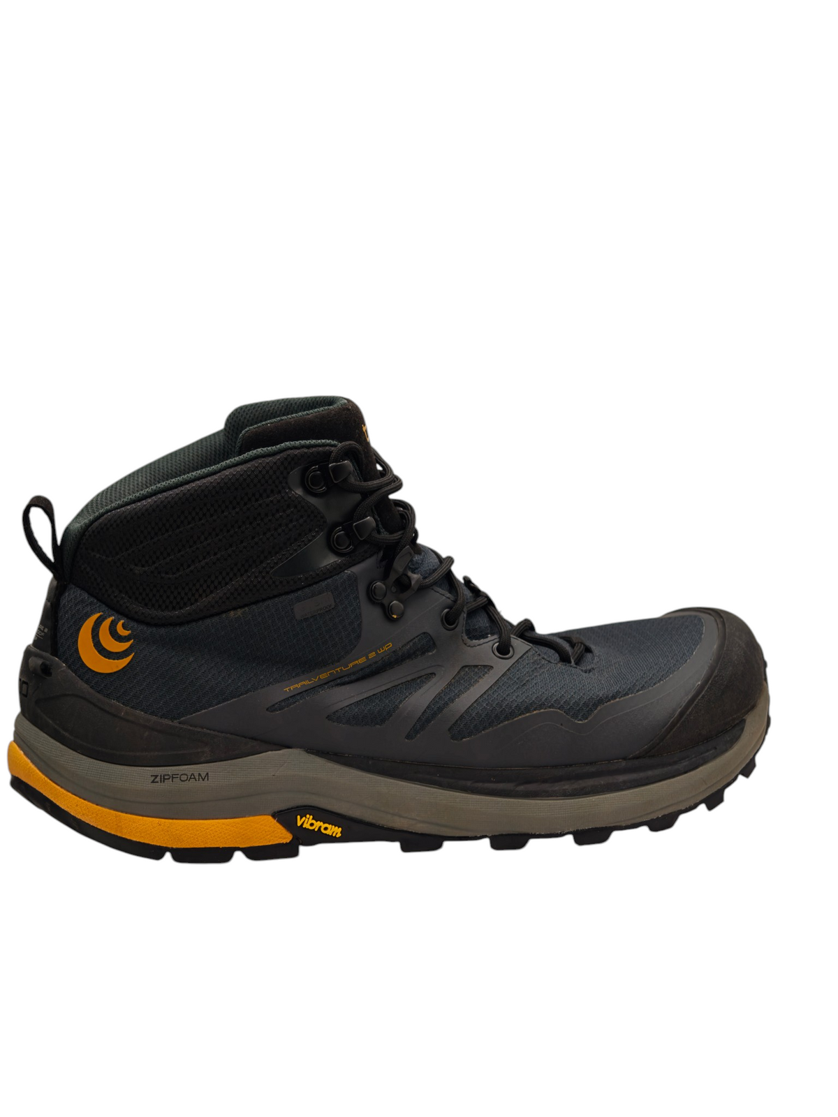 Topo Athletic Trailventure 2 WP hiking boot – opposite side showing ZipFoam and Vibram branding
