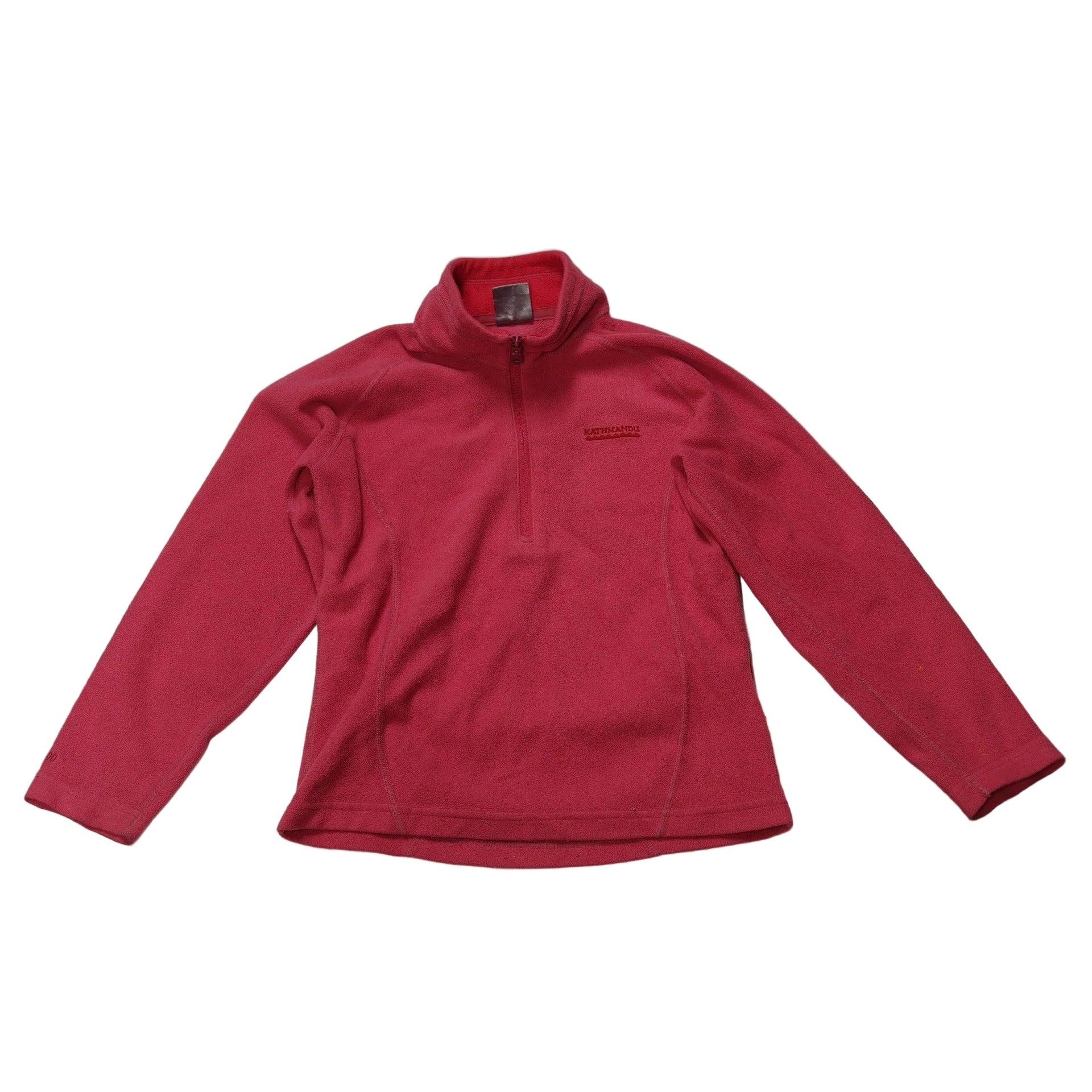 Unbranded Kids’ Pink Half-Zip Fleece – Measurements Shown – photo 2