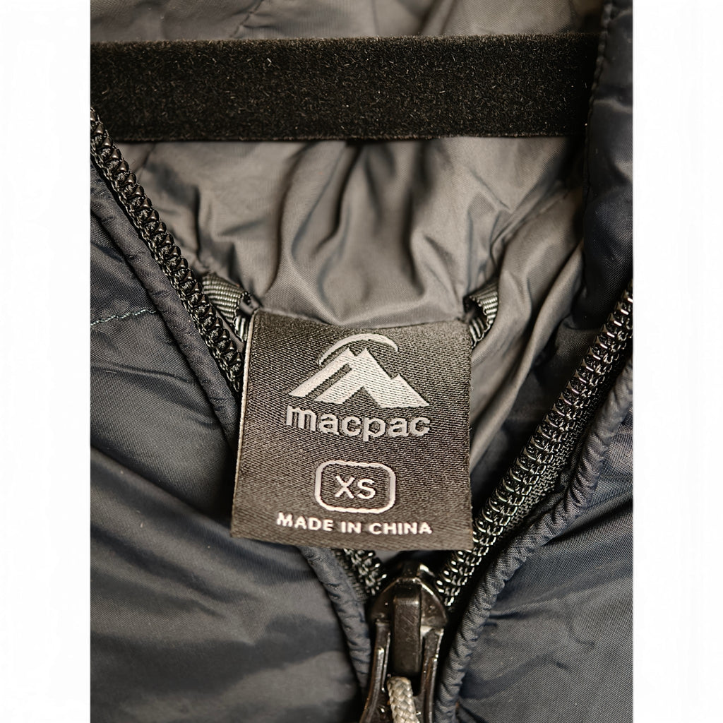 Macpac Halo jacket size label
