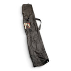 Long black ski equipment bag full view