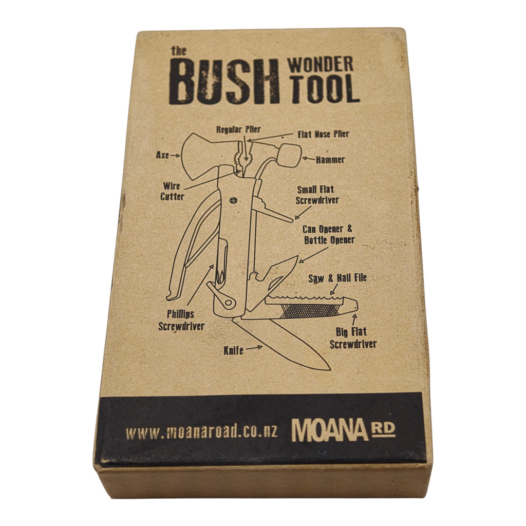 Moana Road Bush Wonder Tool - model label