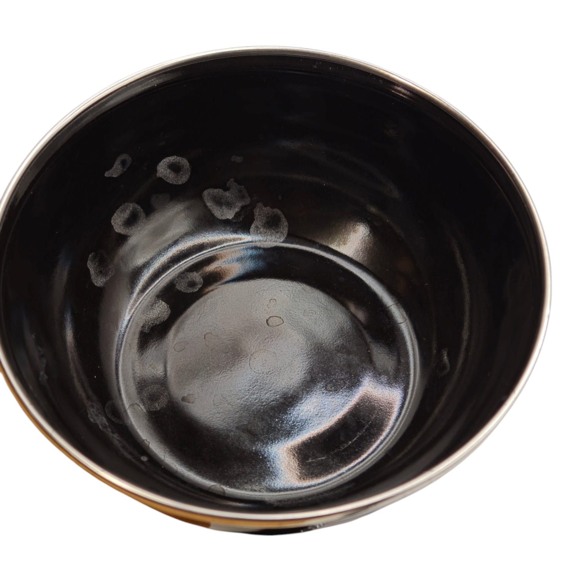 Black Enamel Camping Bowls – Set of 4 - condition or fault
