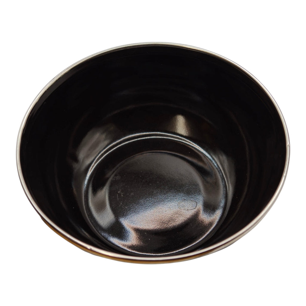Black Enamel Camping Bowls – Set of 4 - product detail