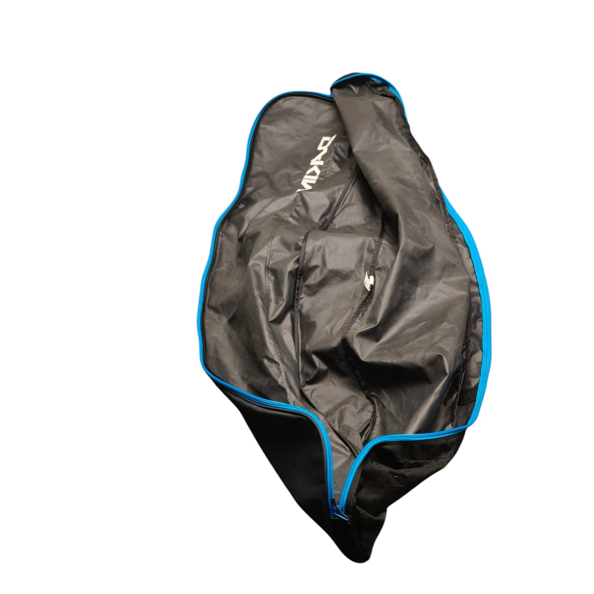Dakine snowboard bag back view showing straps and black fabric