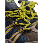 Close-up of laces and upper mesh