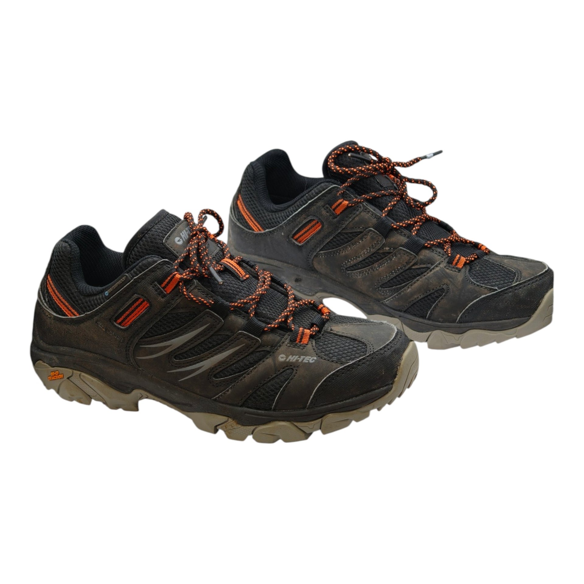 Damaged area on side of Hi-Tec hiking shoe