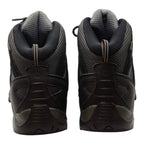 Rear view of Hi-Tec Trailstone WP hiking boots showing padded collar and heel