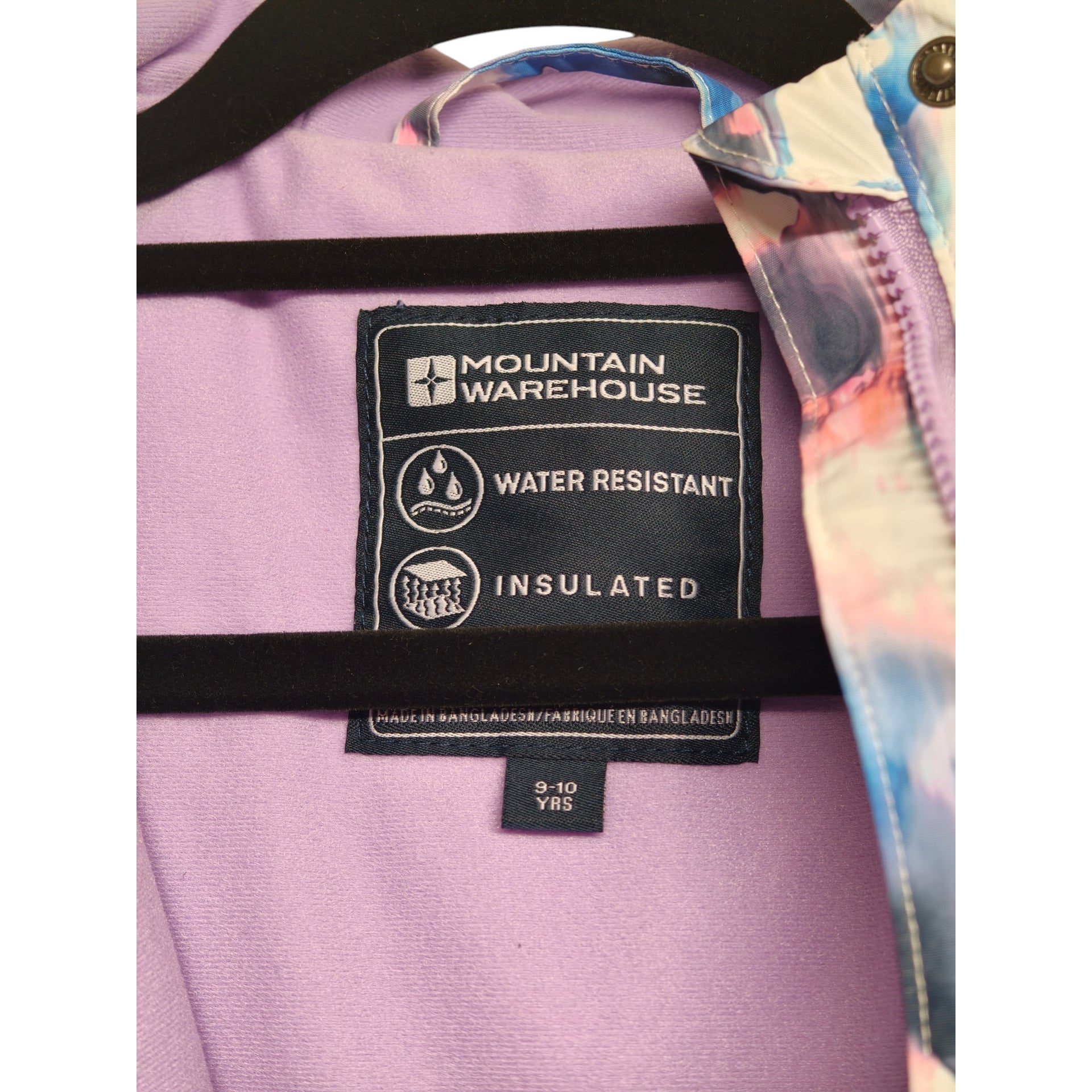 Mountain Warehouse Kids Insulated Jacket - Age 9-10 - model label
