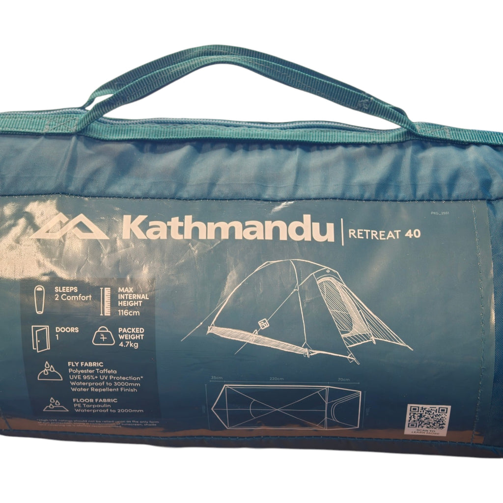 Kathmandu Retreat 40 2 Person Dome Tent - model label