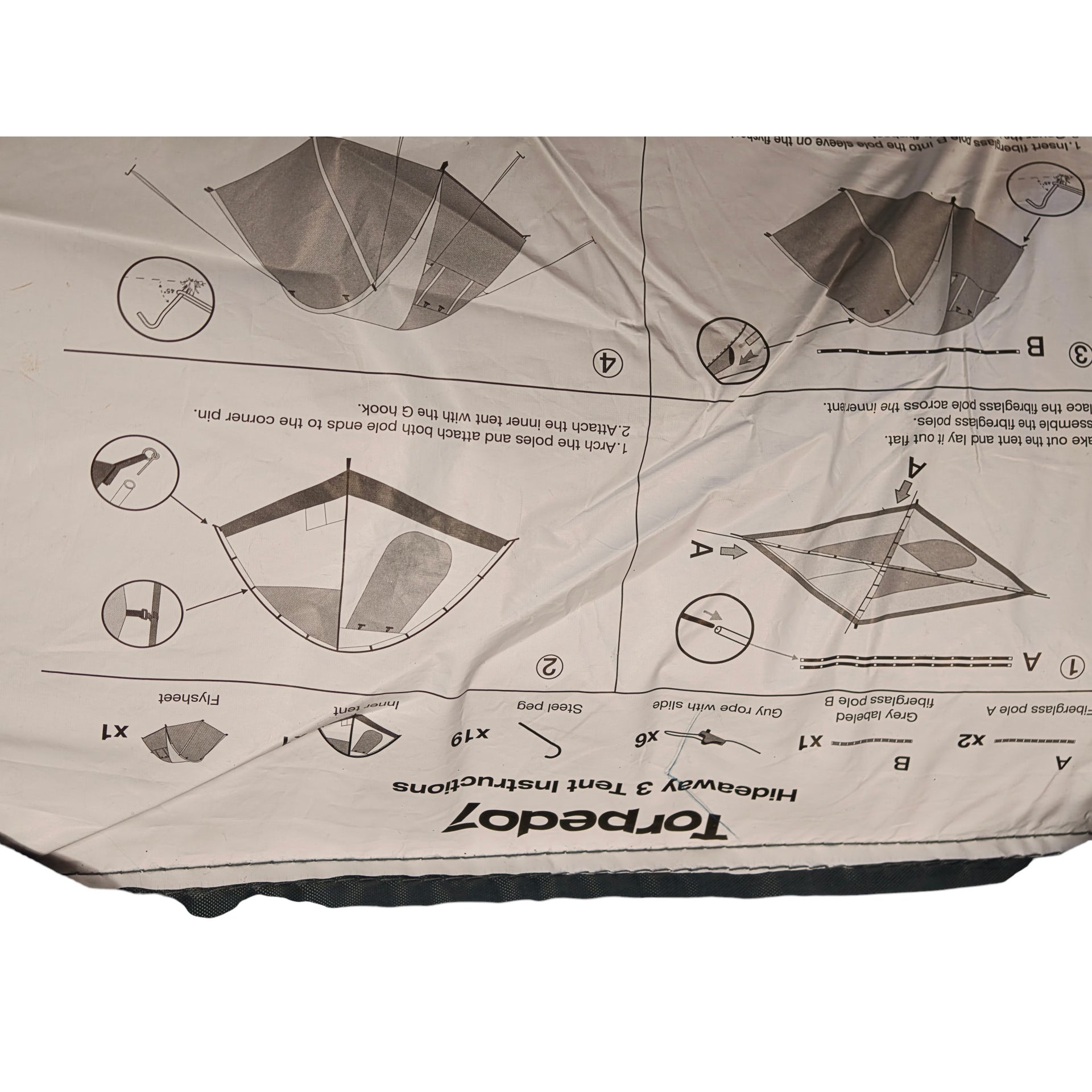 Torpedo7 Hideaway 3 Person Dome Tent - included item