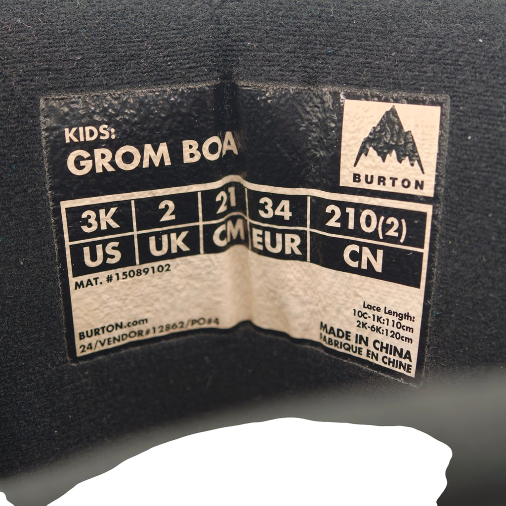 Burton Grom BOA Snowboard Boots - US 3K / UK 2 / EU 34 – actual item photo 8
