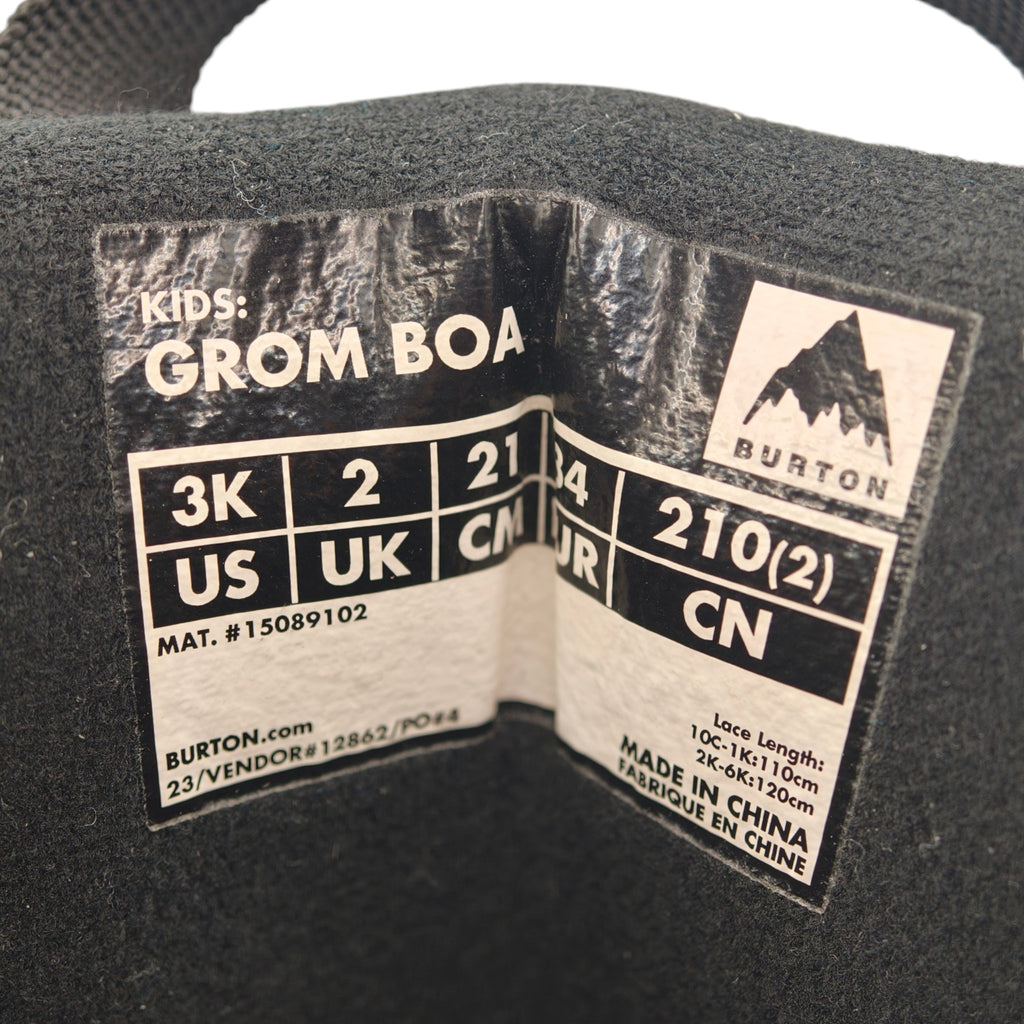 Burton Grom BOA Snowboard Boots - US 3K / UK 2 / EU 34 – actual item photo 7
