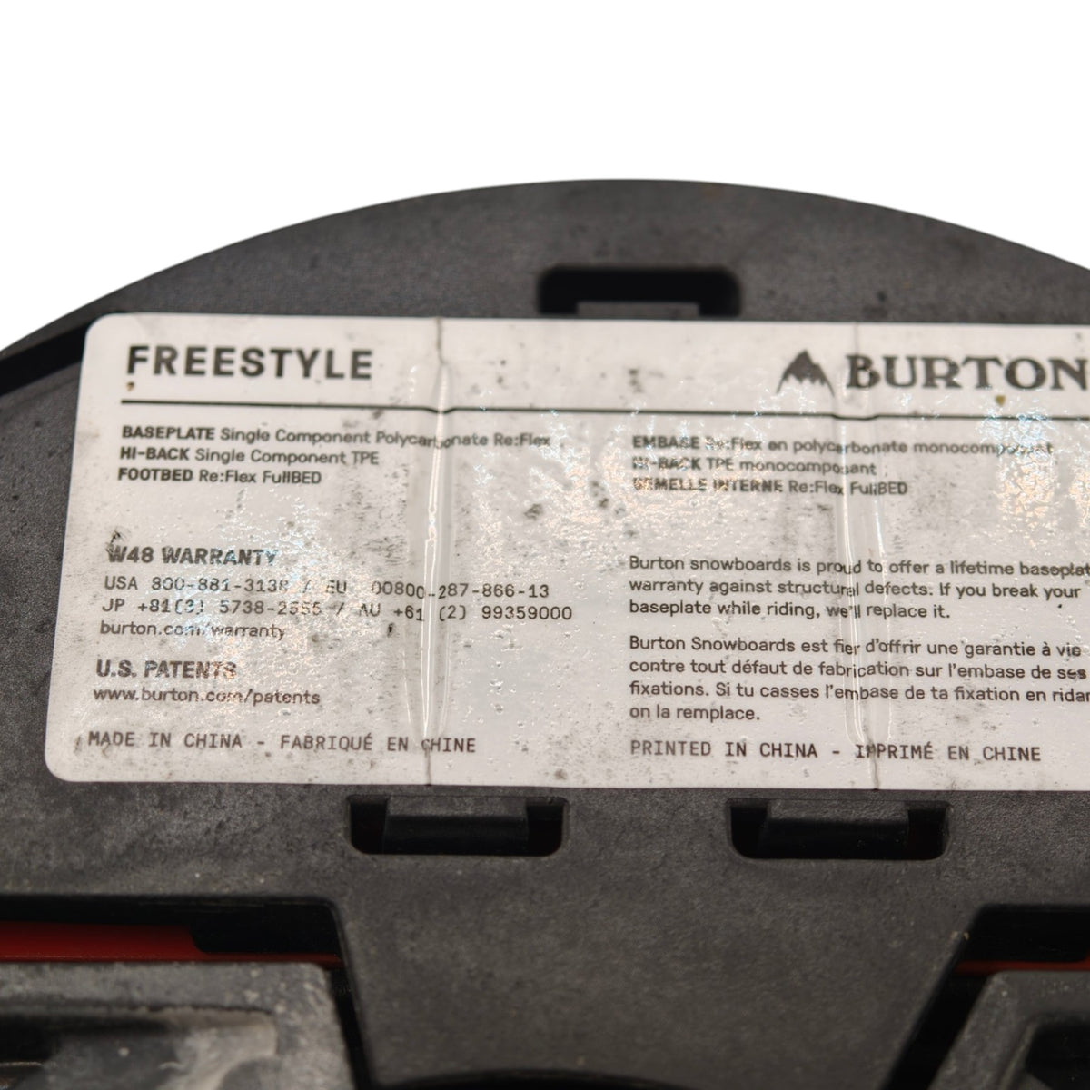 Burton Freestyle Re:Flex Snowboard Bindings - Black and Grey – actual item photo 12