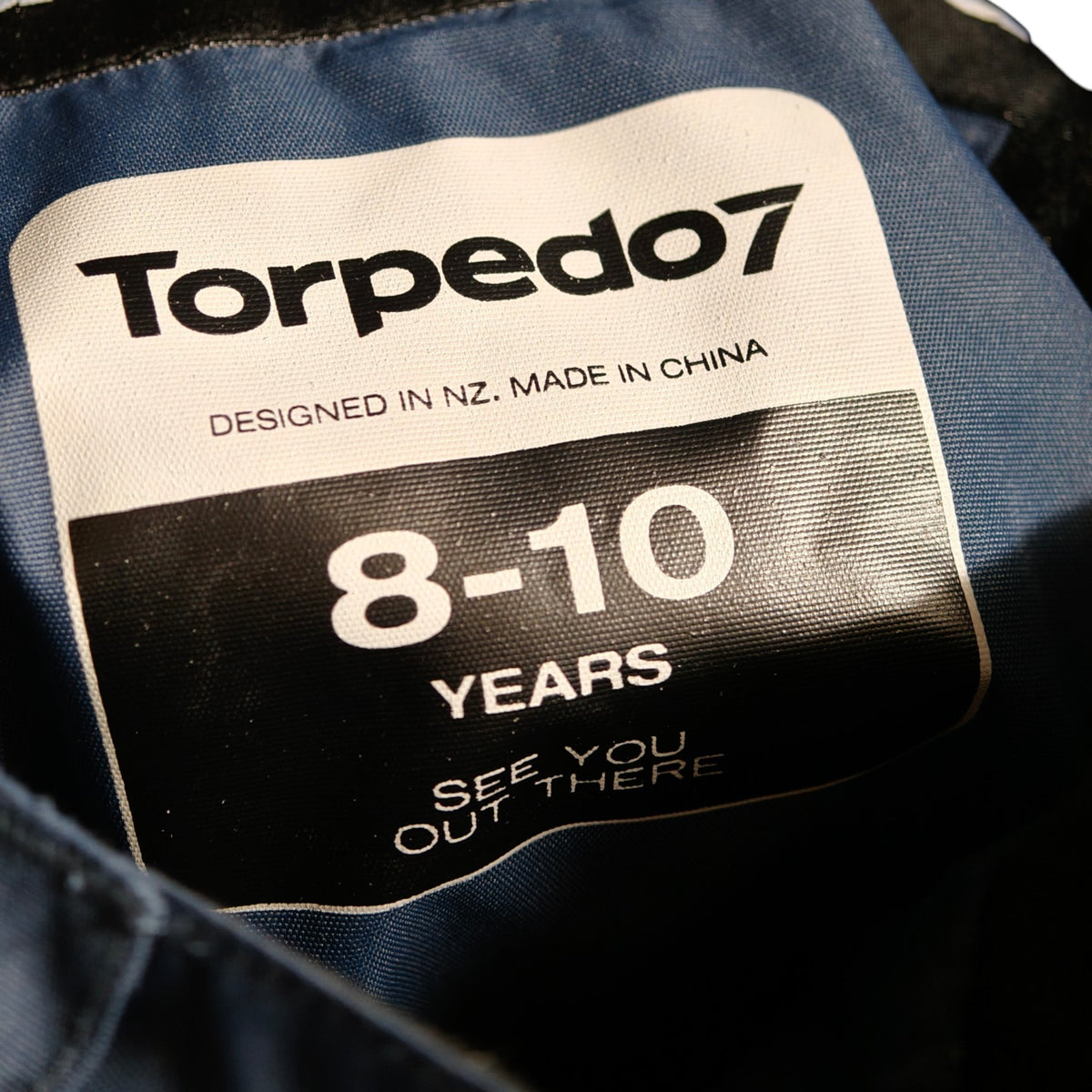Torpedo7 Kids Snow Pants - 8–10 Years - Navy – actual item photo 10