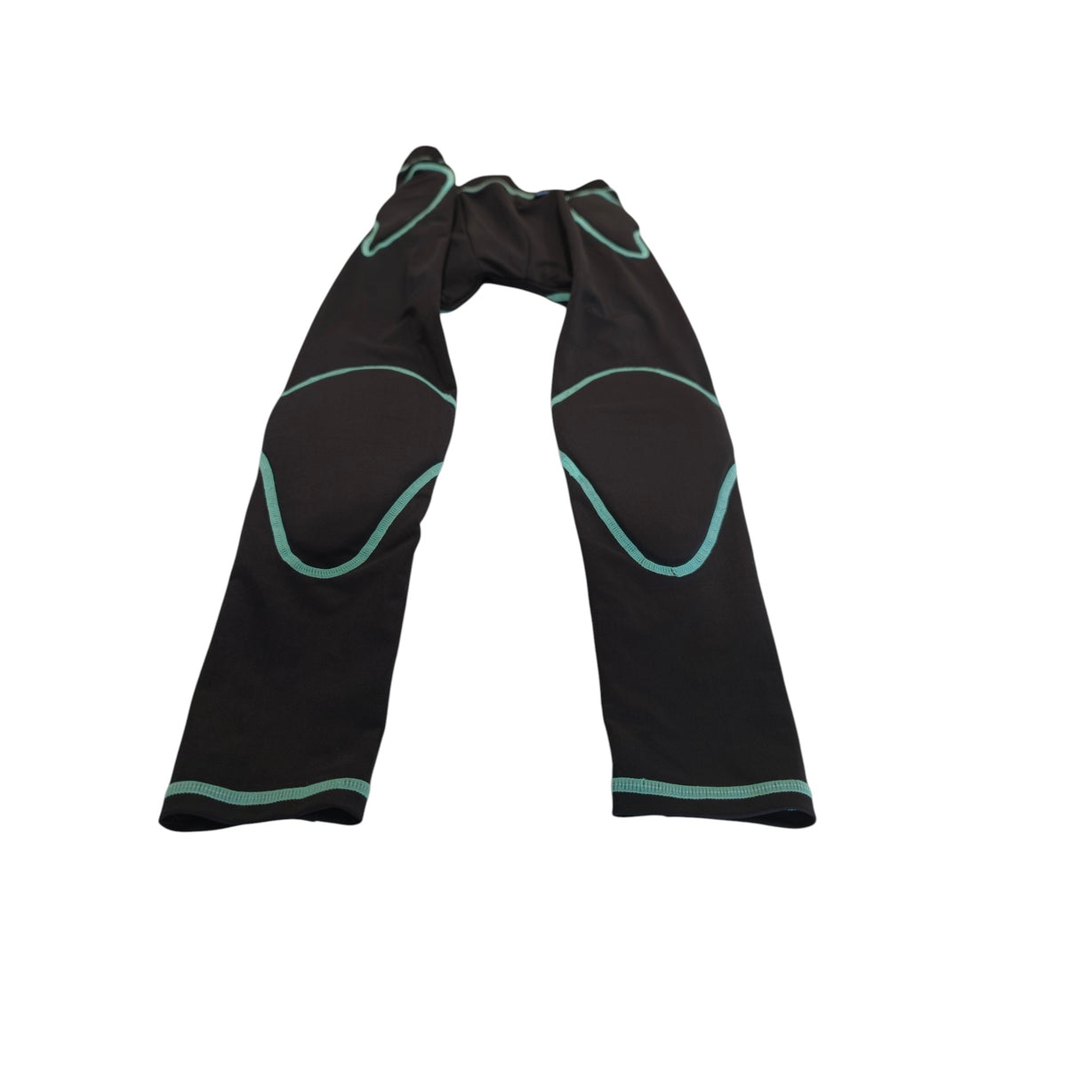Kids Base Layer Leggings - Labelled 135 cm - Black and Green – actual item photo 3