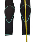 Kids Base Layer Leggings - Labelled 135 cm - Black and Green – actual item photo 4