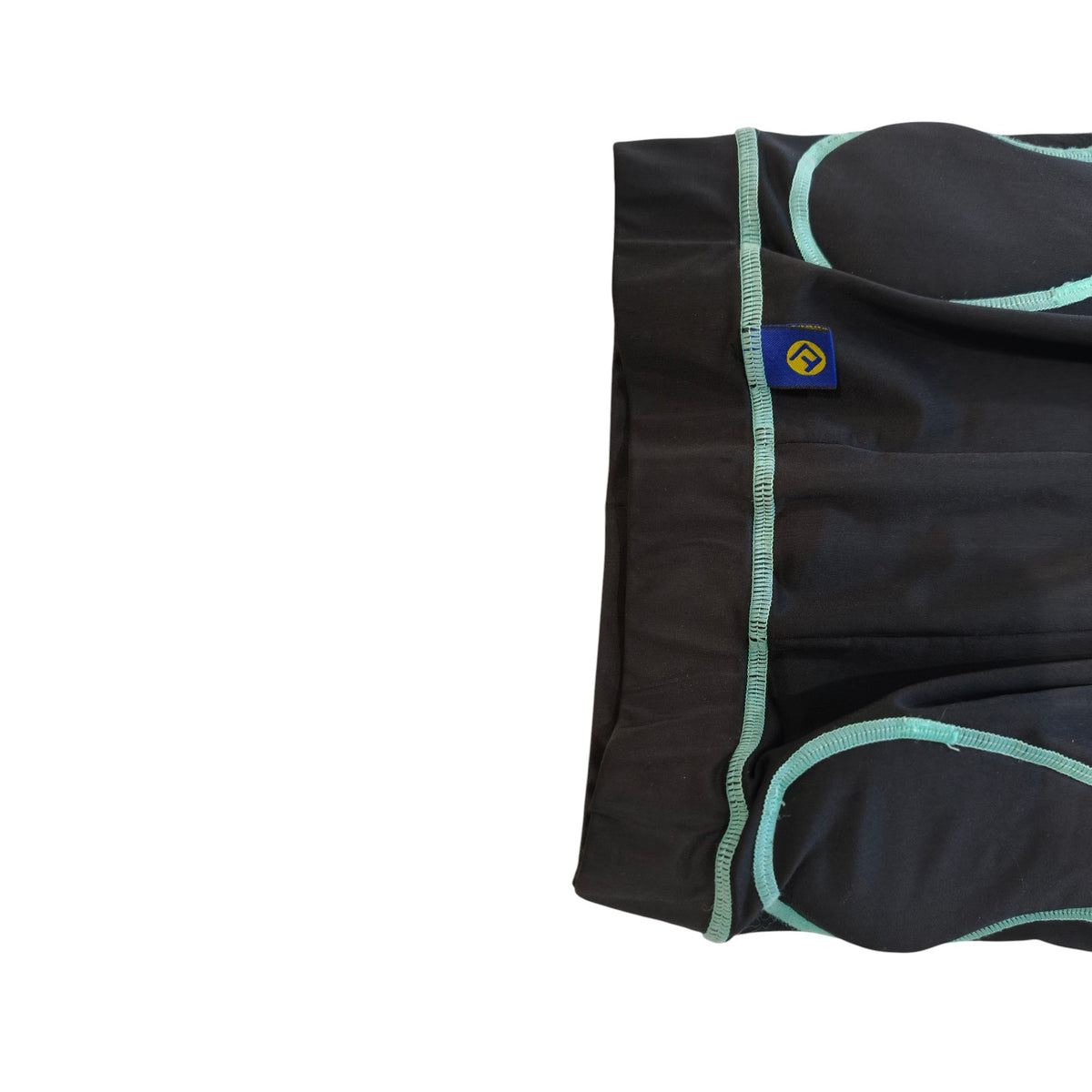 Kids Base Layer Leggings - Labelled 135 cm - Black and Green – actual item photo 5