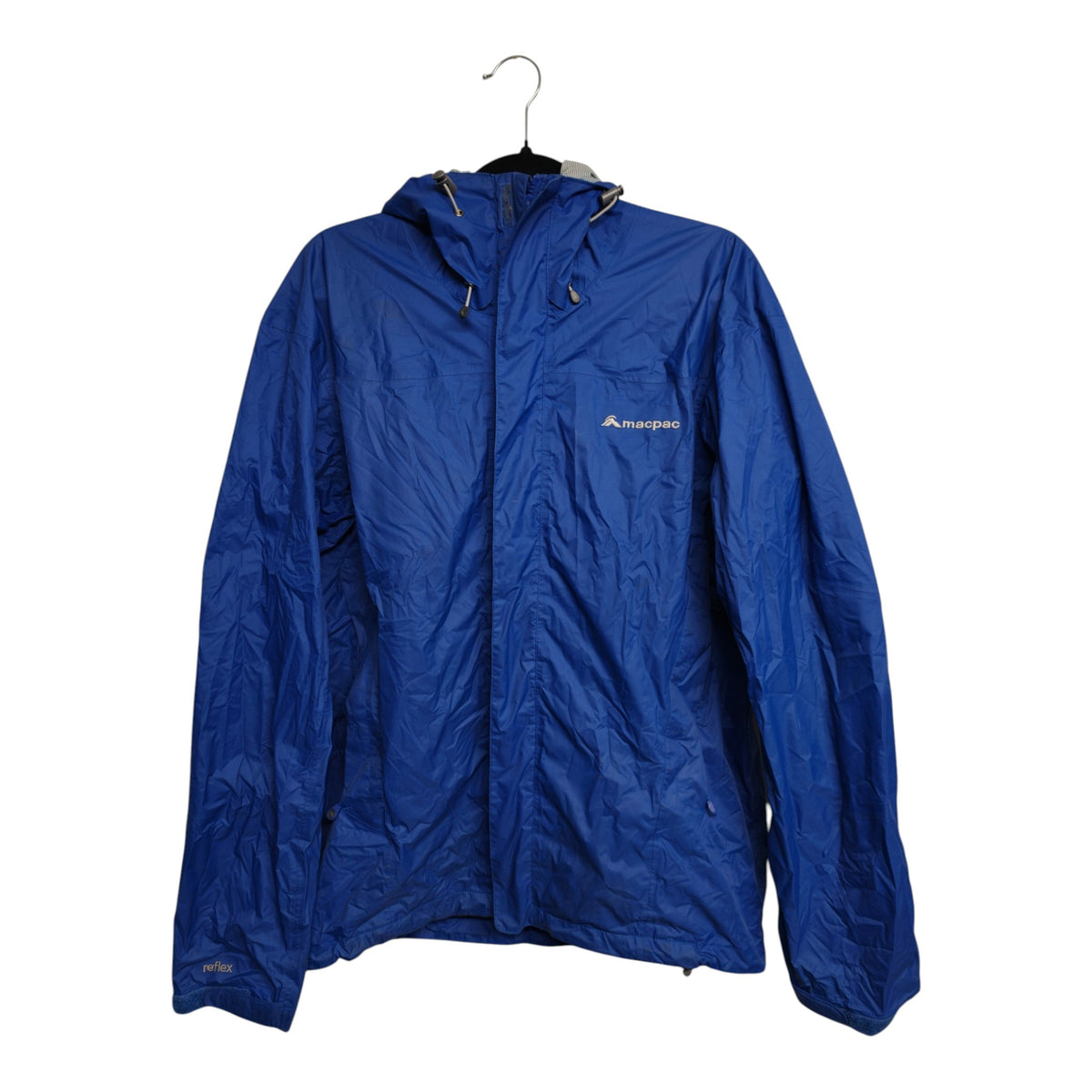 Macpac Men's Hooded Shell Jacket - S - Blue - Needs Reproofing - actual item photo 1
