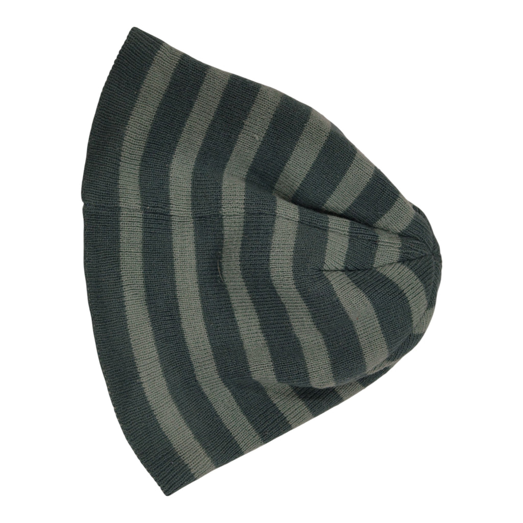 Kathmandu Striped Knit Beanie - Dark Green - actual item photo 2
