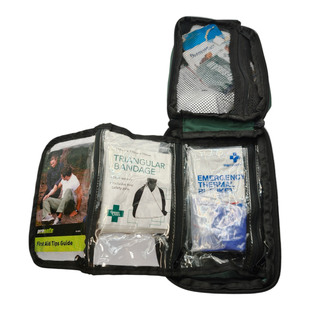Prosafe First Aid Bag with Unchecked Contents - Green - actual item photo 3