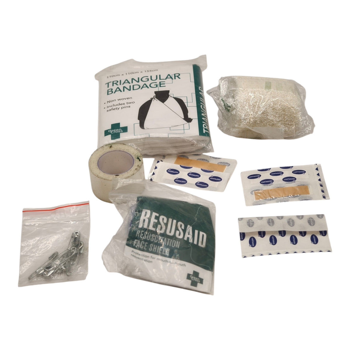 Prosafe First Aid Bag with Unchecked Contents - Green - actual item photo 4