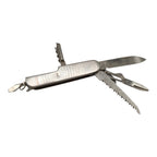 Multi-Function Folding Pocket Knife - Silver - actual item photo 1