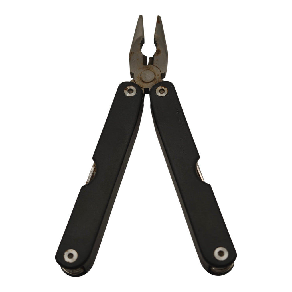 Folding Pliers Multi-Tool with Pouch - Black - actual item photo 1