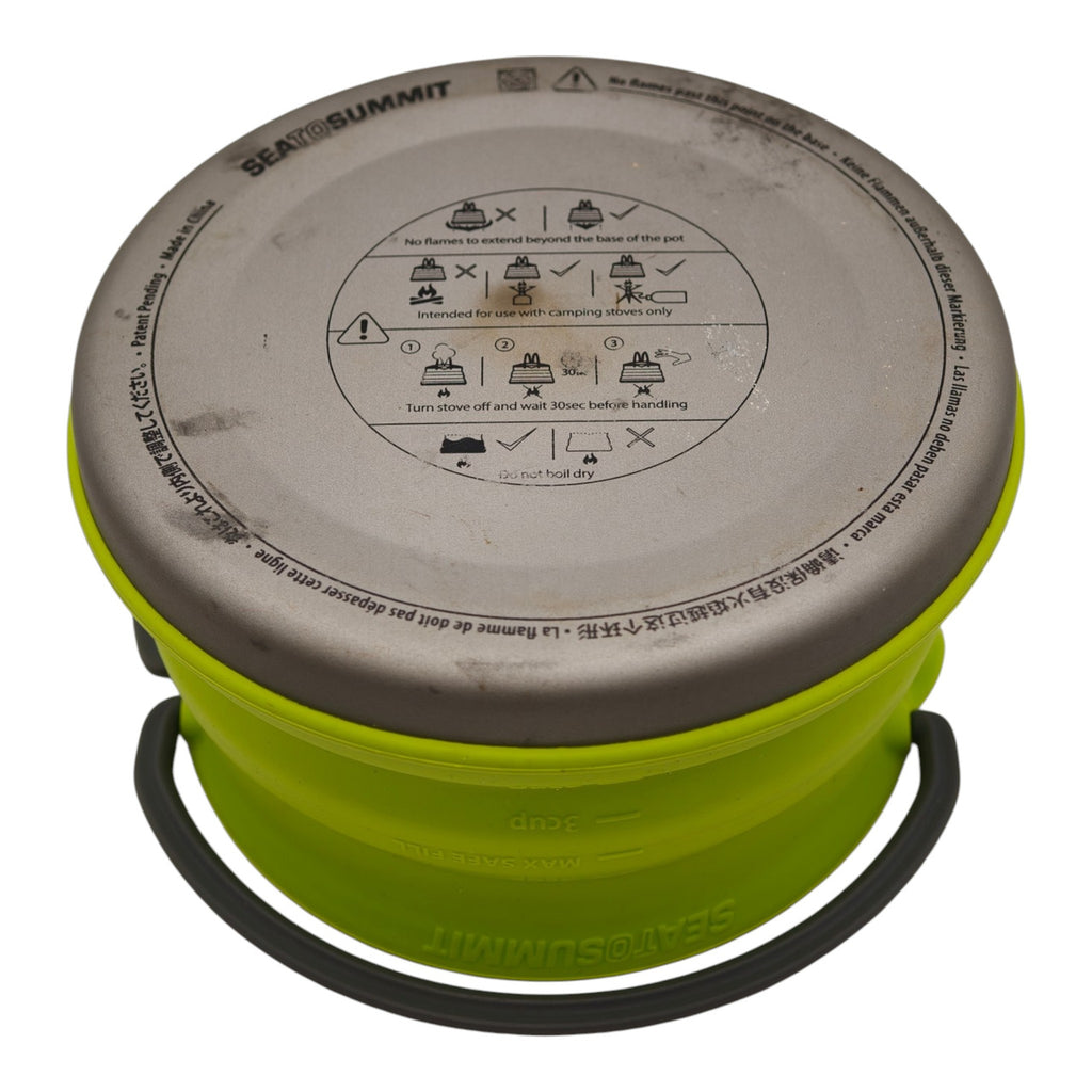 Sea to Summit X-Pot Kettle 1.3L - Lime - actual item photo 4