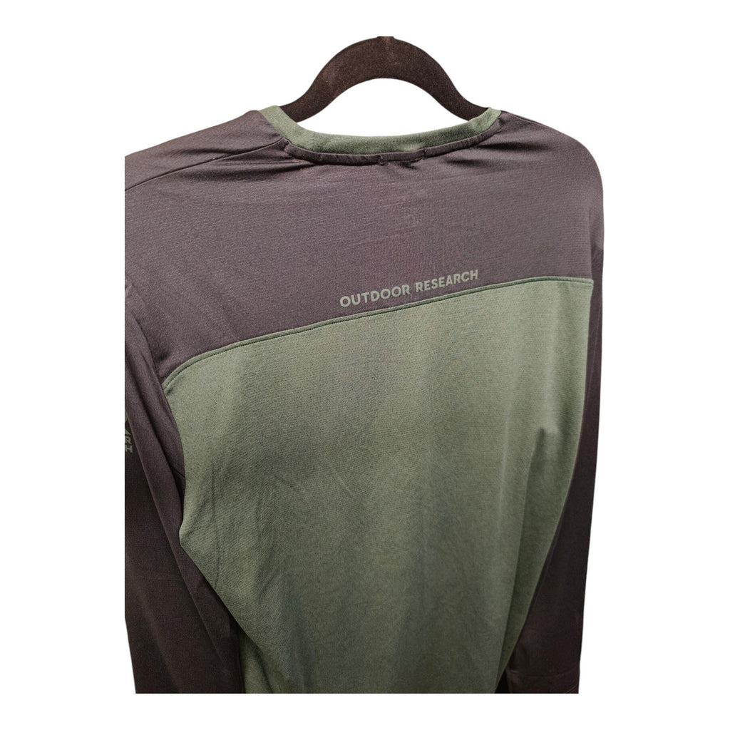Outdoor Research Freewheel Long Sleeve MTB Jersey - Men's S — back neck detail