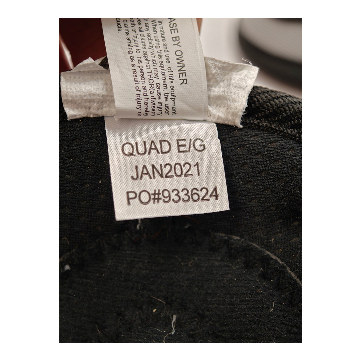 Thor Quadrant adult elbow guards - dated label