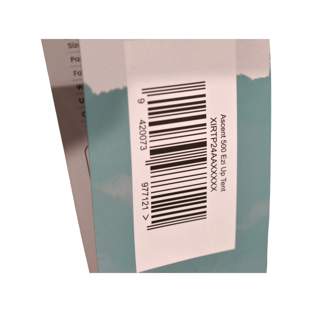 Ascent Ezi Up 500 Tent with Carry Bag barcode label