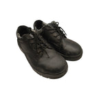Black Lace-Up Shoes - Labelled Size 8 - angled pair