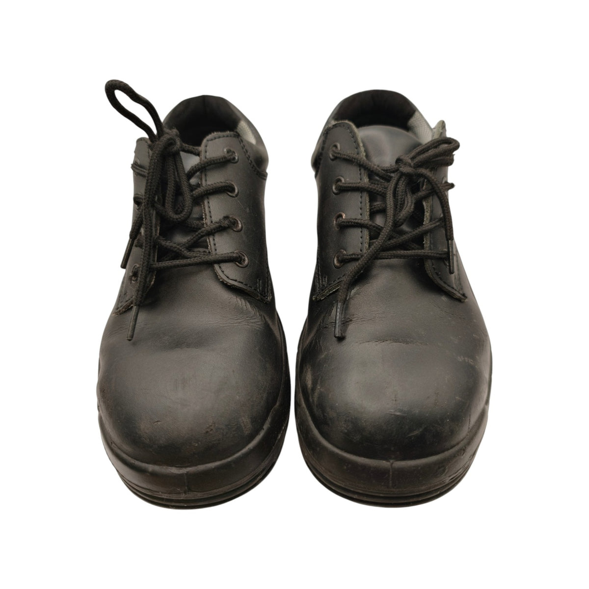 Black Lace-Up Shoes - Labelled Size 8 - front
