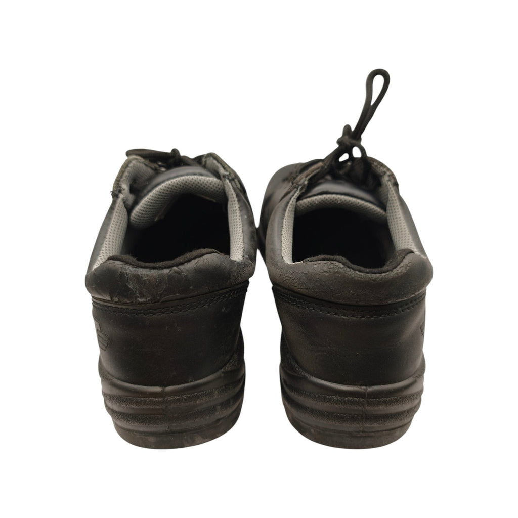 Black Lace-Up Shoes - Labelled Size 8 - heels