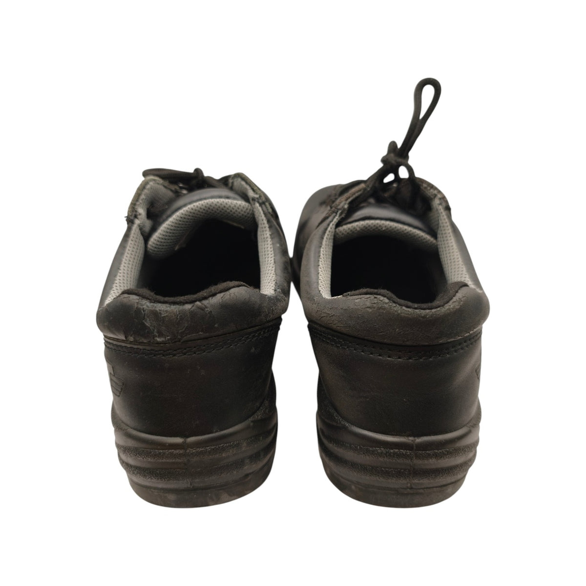 Black Lace-Up Shoes - Labelled Size 8 - heels