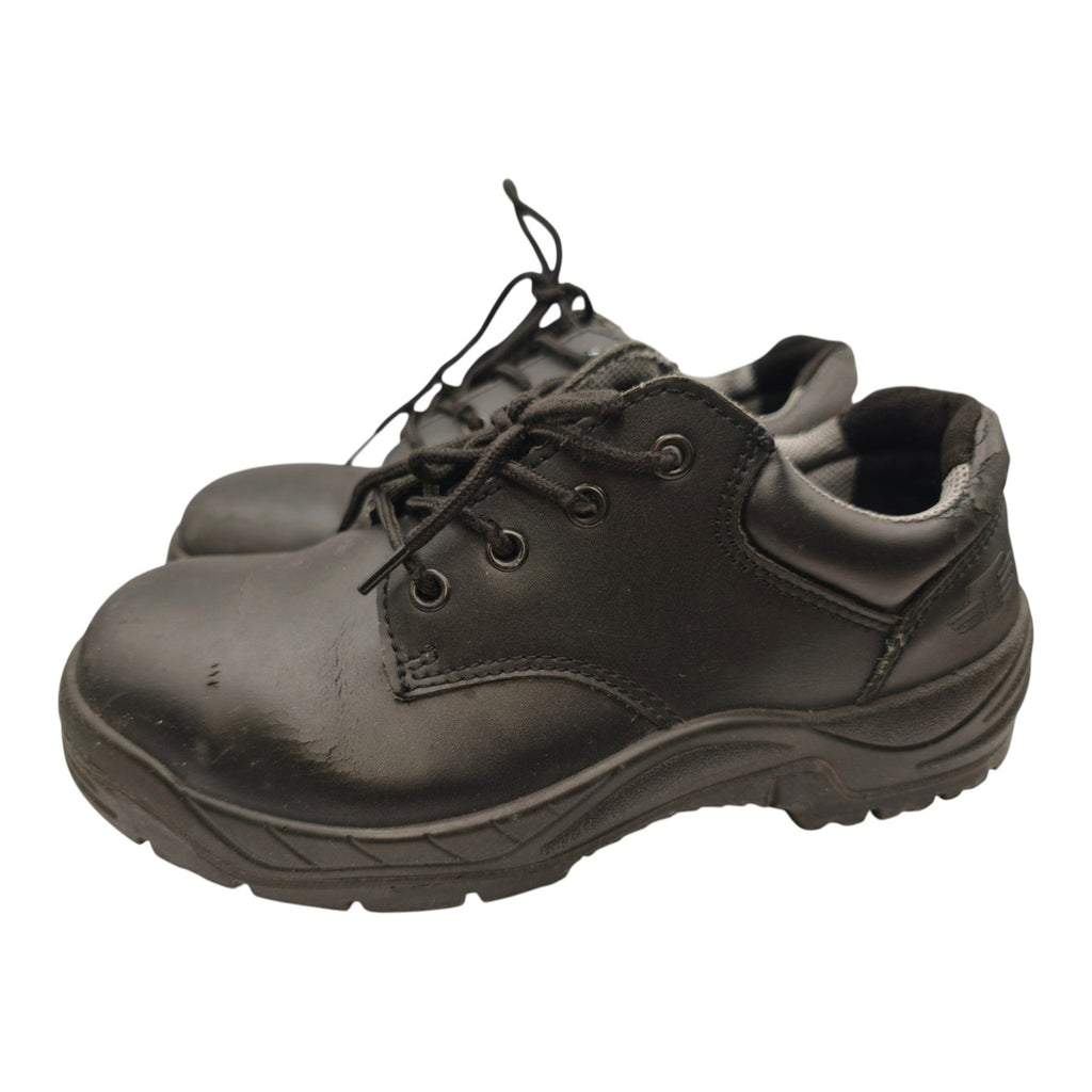 Black Lace-Up Shoes - Labelled Size 8 - left side