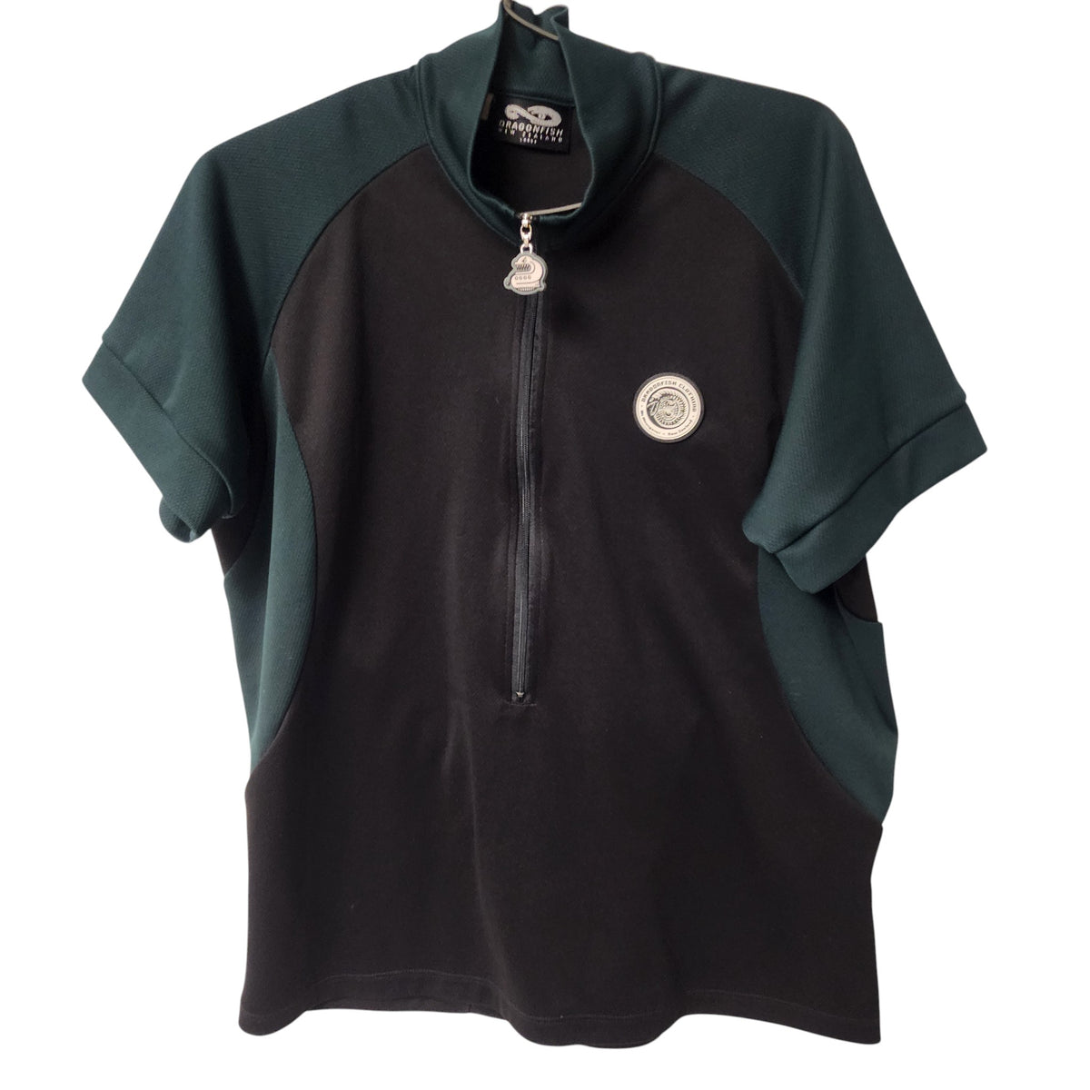 Front view of Cycling Vintage Dragonfish Clothing NZ Made - Women L