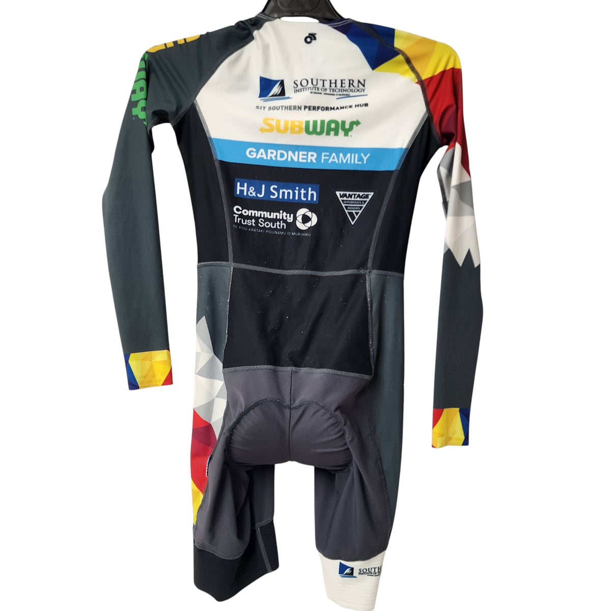Rear view of Cycling - Woman Skin Suit/Tri suit Small