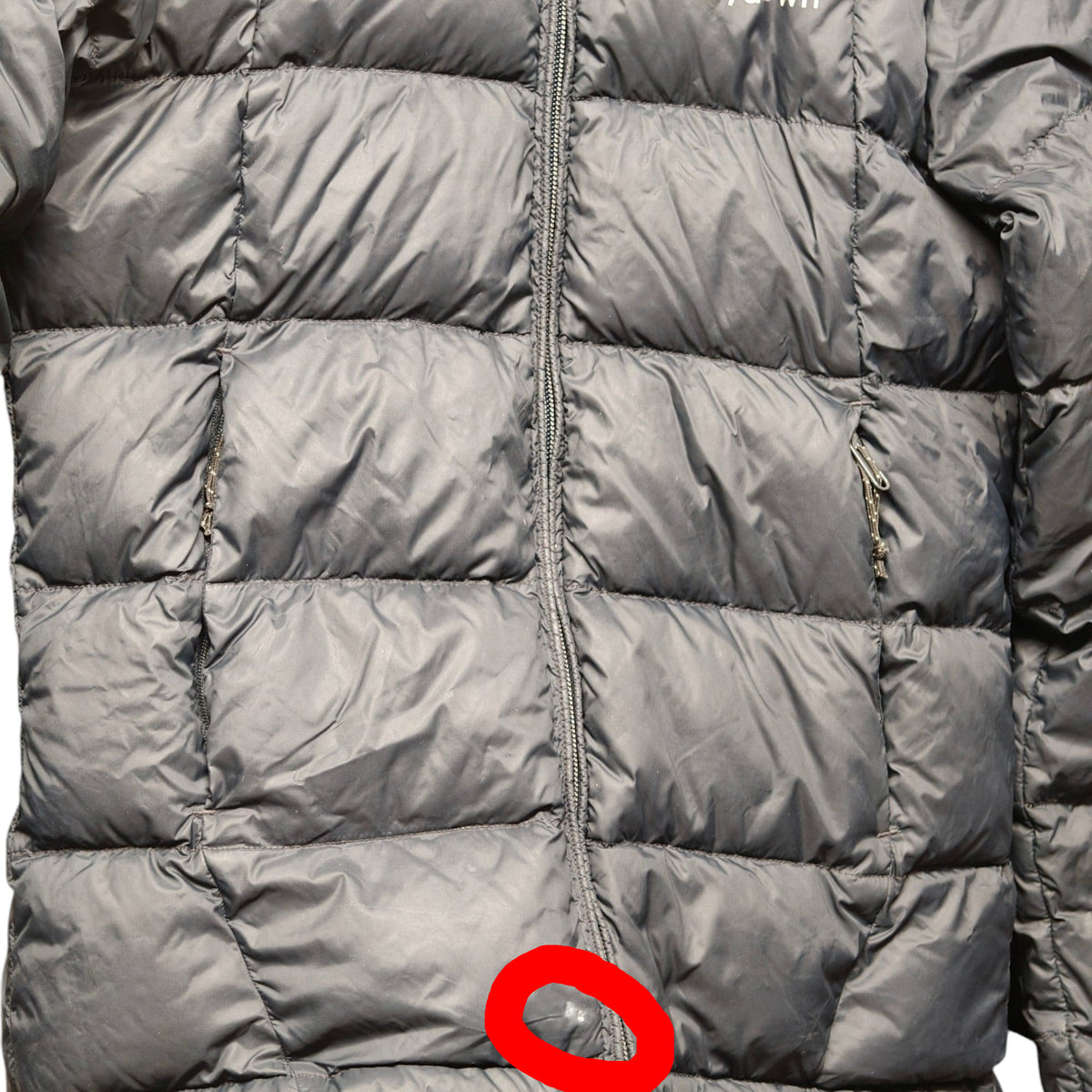 Close-up detail of Fairydown Down Jacket – Women's Size 6