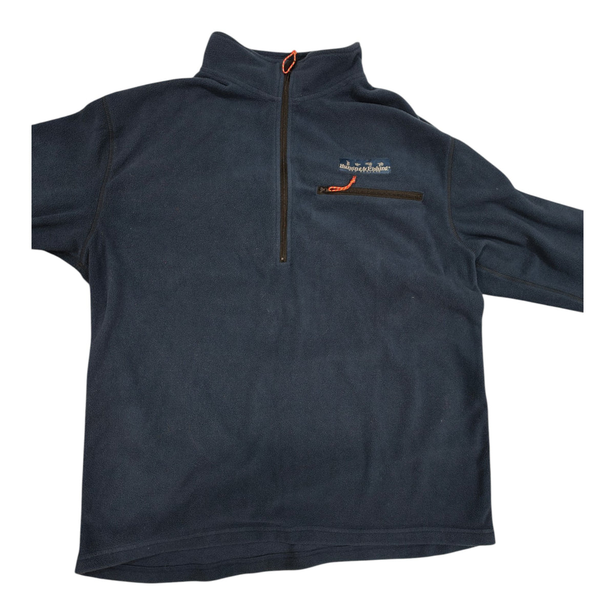 Front view of Hunting & Fishing Quarter-Zip Fleece Top - 2XL - Navy