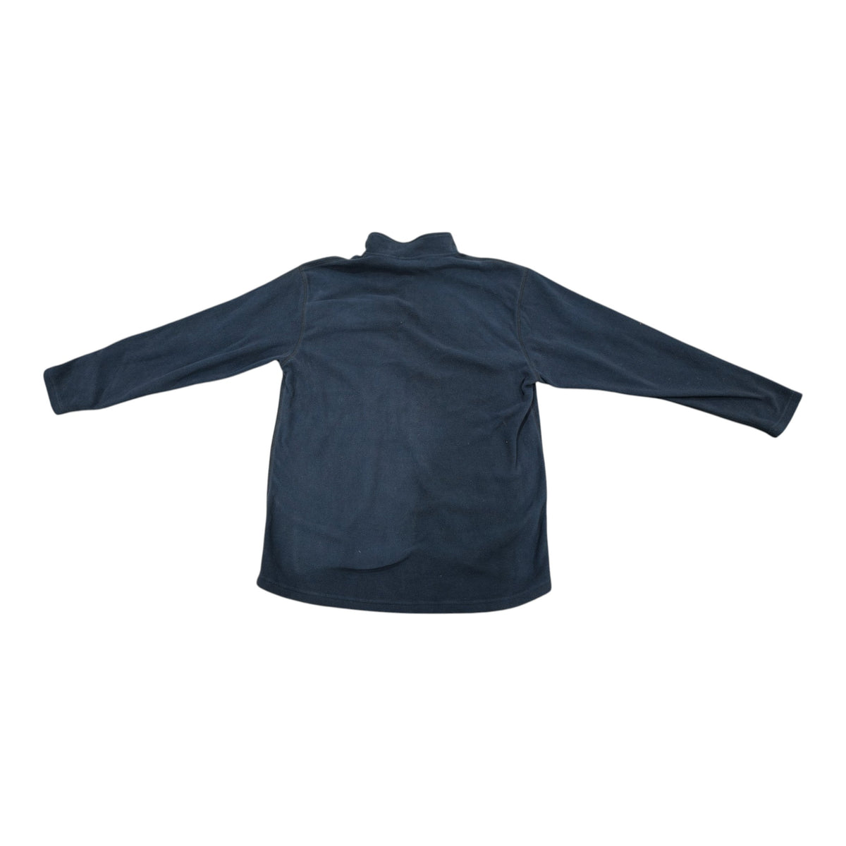 Rear view of Hunting & Fishing Quarter-Zip Fleece Top - 2XL - Navy