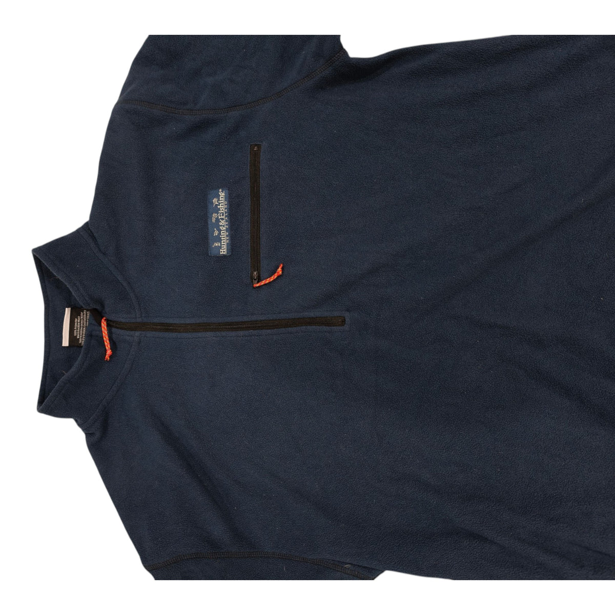 Front view of Hunting & Fishing Quarter-Zip Fleece Top - 2XL - Navy