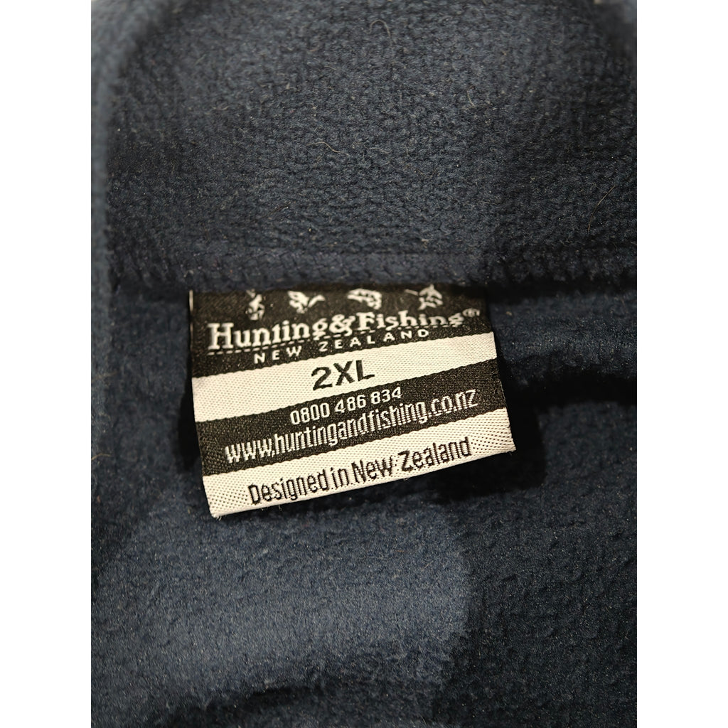 Label on Hunting & Fishing Quarter-Zip Fleece Top - 2XL - Navy