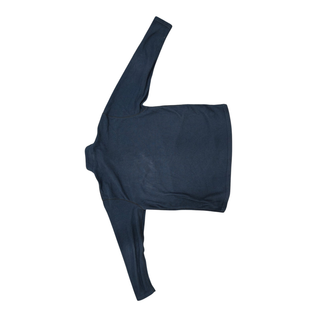 Rear view of Hunting & Fishing Quarter-Zip Fleece Top - 2XL - Navy