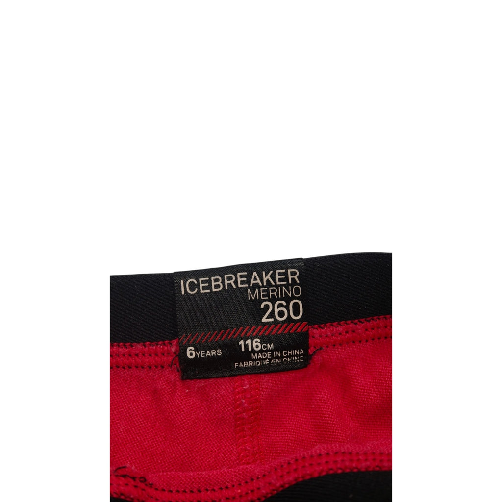 Icebreaker Kids Merino 260 Thermal Leggings 6 Years size and merino label