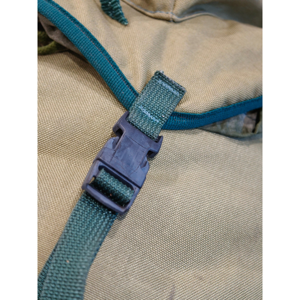 Karrimor Jaguar VI Tramping Backpack. Green and Tan. detail 35. Supplied view 36.