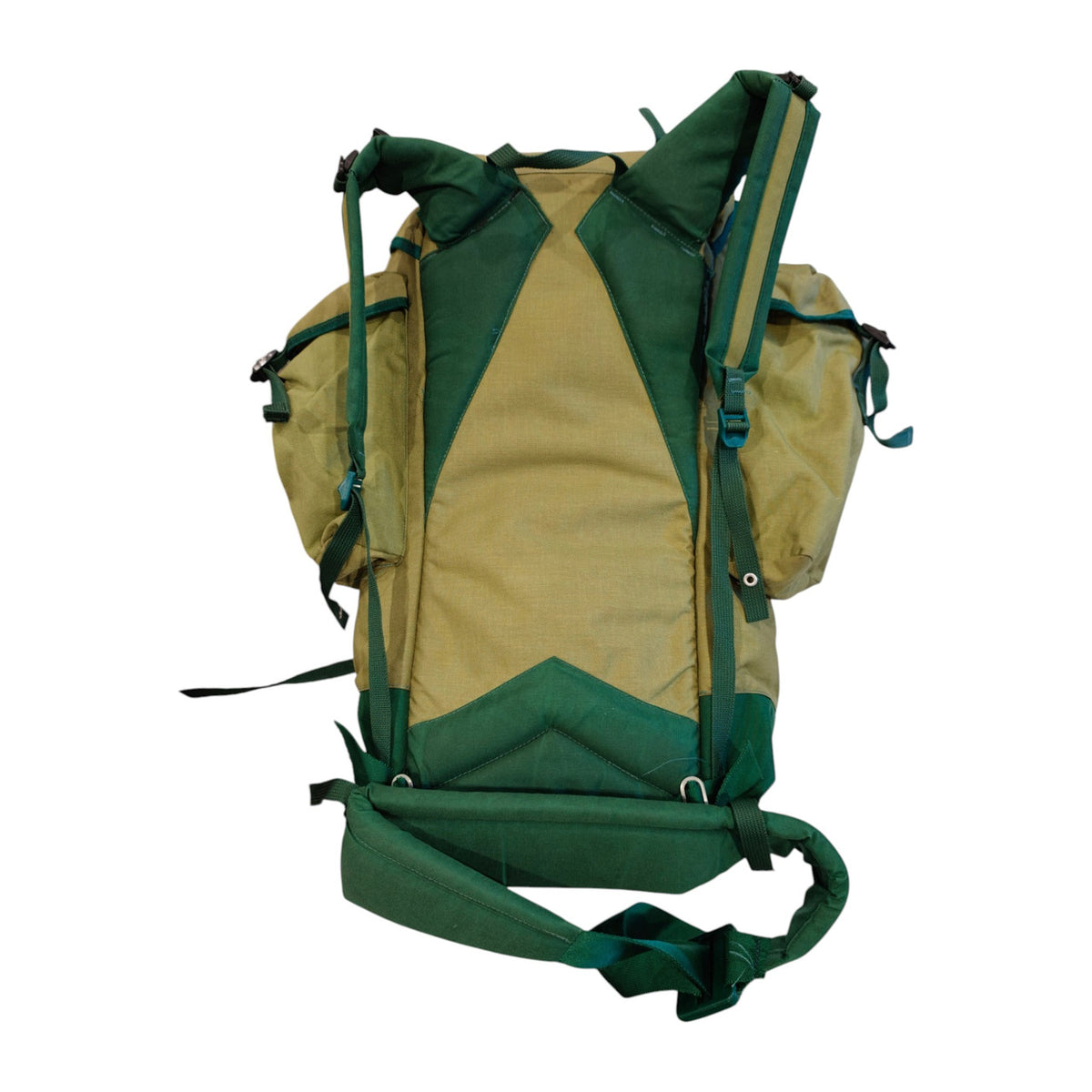 Karrimor Jaguar VI Tramping Backpack. Green and Tan. detail 37. Supplied view 38.