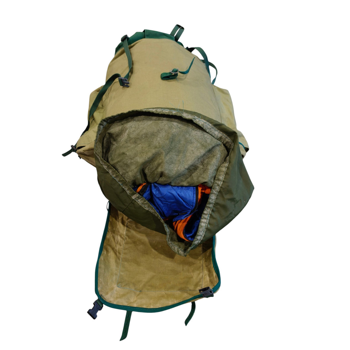 Karrimor Jaguar VI Tramping Backpack. Green and Tan. detail 38. Supplied view 39.