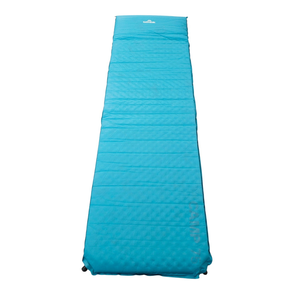 Kathmandu Camp 75 Self-Inflating Mat - Teal and Beige - full mat